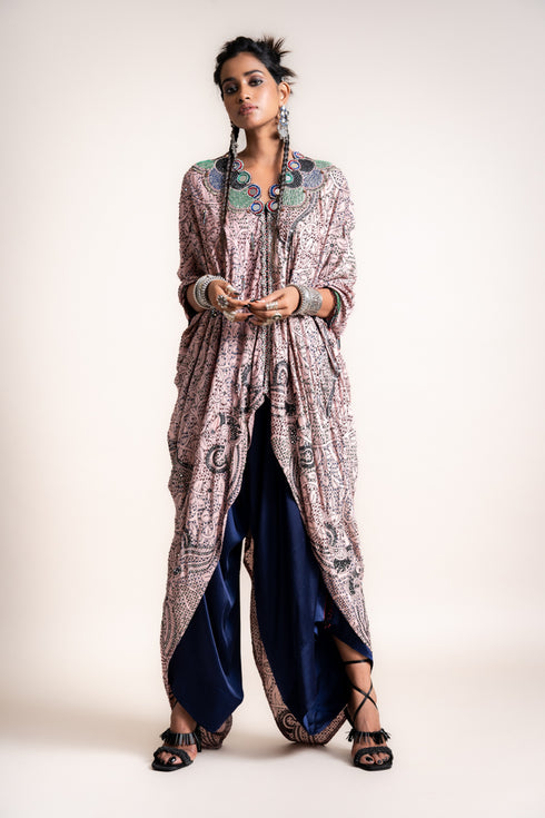 Tail-Coat With Drape Pants Set